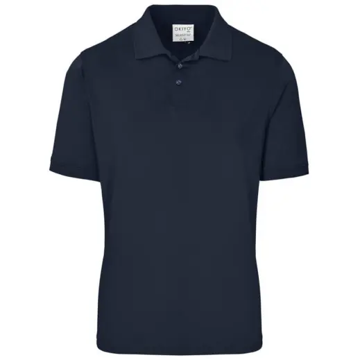 Mens Okiyo Shizen Eco Golf Shirt Navy Front